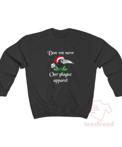 Don We Now Our Plague Apparel Christmas Plague Doctor Sweatshirt